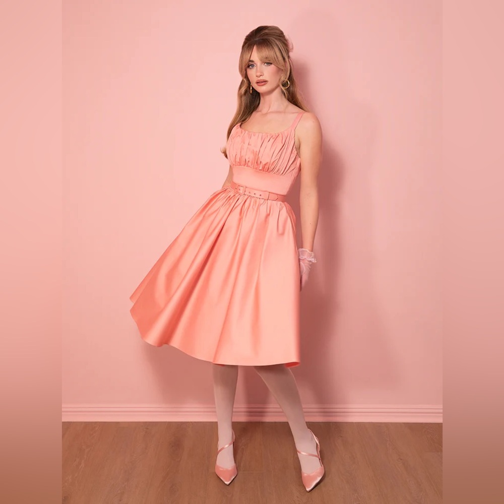 INGENUE DRESS IN BLUSH PINK - VIXEN BY MICHELINE PITT